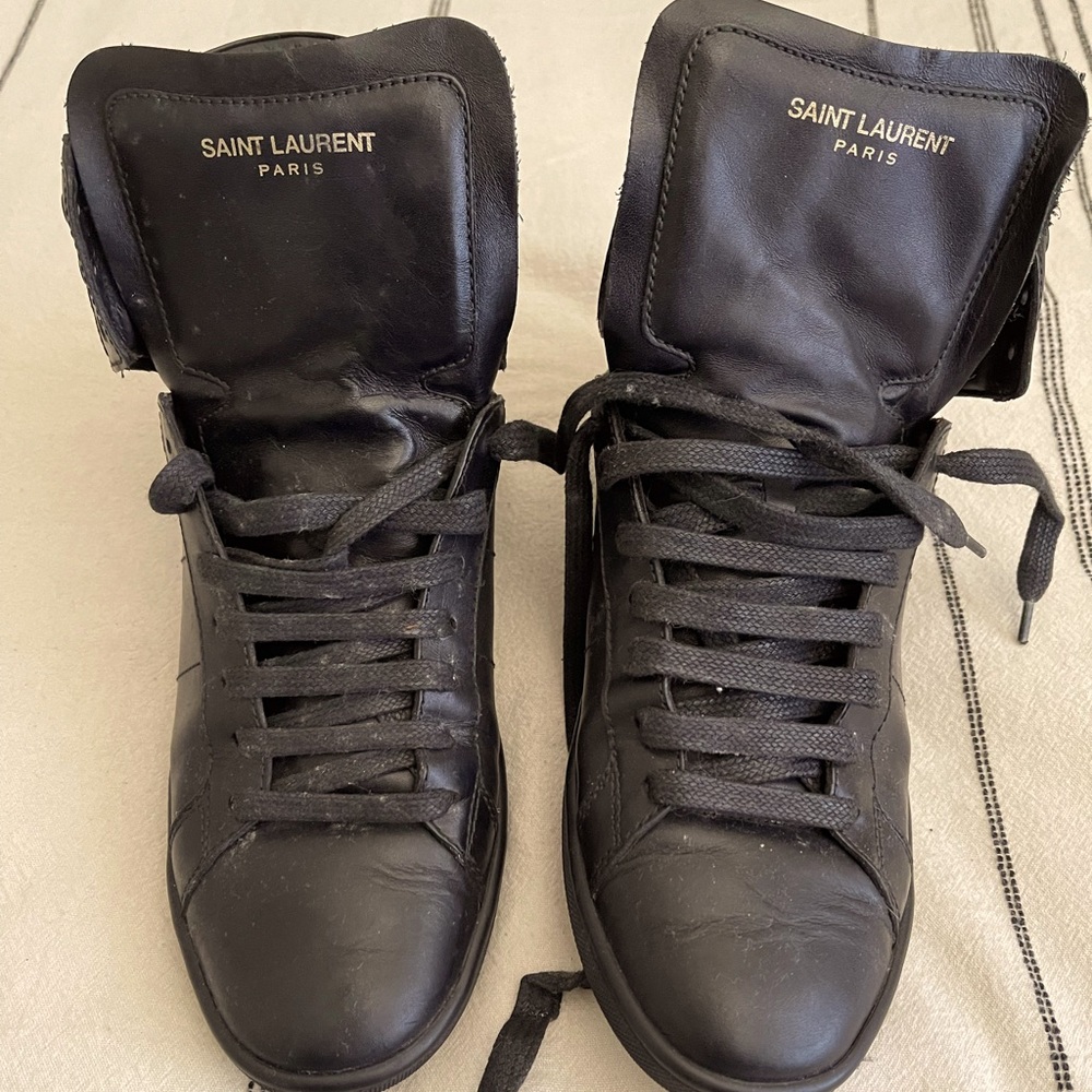 Saint Laurent Black High Tops